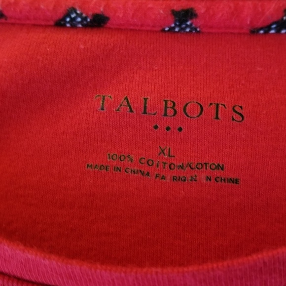 Talbots scottie dog women's long Sleeve shirt - Picture 3 of 4
